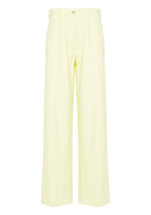 Forte Forte high-waist straight-leg trousers - Green