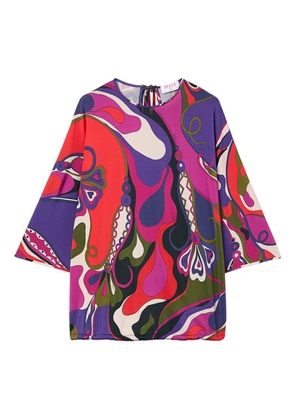 PUCCI Orchidee-print blouse - Red