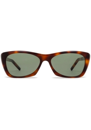 Saint Laurent Eyewear tortoiseshell rectangular sunglasses - Green