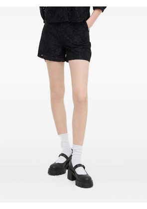 Desigual floral laced shorts - Black