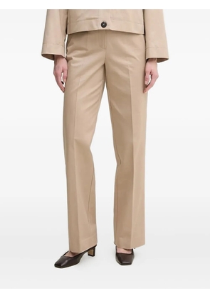 Pedro Del Hierro pleated cotton trousers - Neutrals