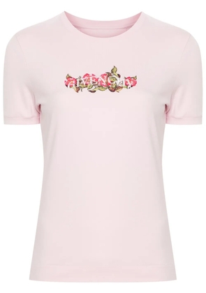 Givenchy roses-print cotton T-shirt - Pink