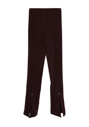 Mugler split-hem trousers - Red
