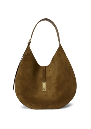 Polo Ralph Lauren large logo-plaque shoulder bag - Green