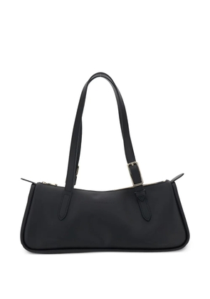 Longchamp East/West leather shoulder bag - Black
