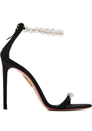 Aquazzura 105mm embellished stiletto heeled sandals - Black