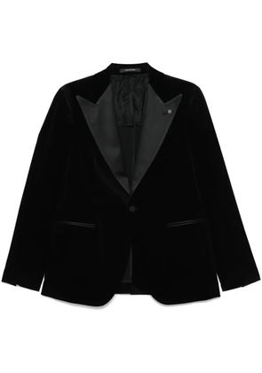 Tagliatore velvet blazer - Black