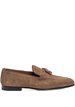 Doucal's leather loafers - Brown