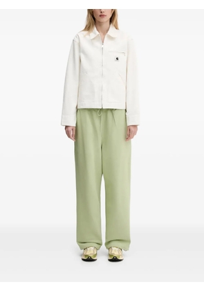 Y-3 drawstring-waist track pants - Green