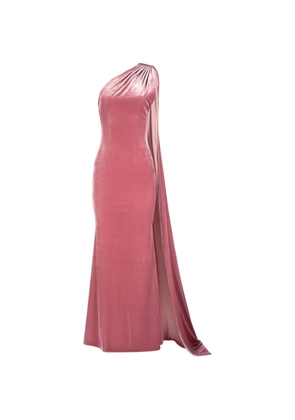 IMROSKA Alsa Sin one-shoulder draped maxi dress - Pink