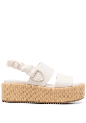 Blauer 50mm round-toe platform sandals - Neutrals