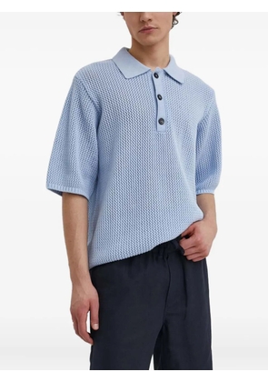 Won Hundred buttoned polo shirts - Blue