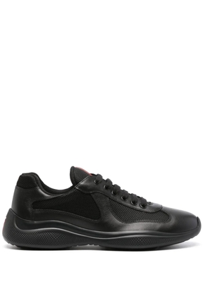 Prada lace-up leather sneakers - Black