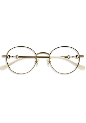Gucci Eyewear Horsebit-detail glasses - Gold