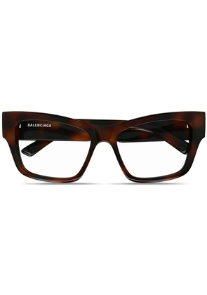 Balenciaga Eyewear BB0378O-002 HAVANA-HAVANA-TRANSPARENT - Brown