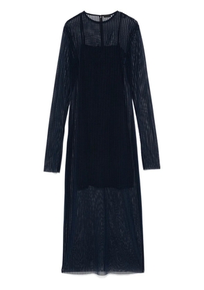 Givenchy polka-dot mesh midi dress - Blue