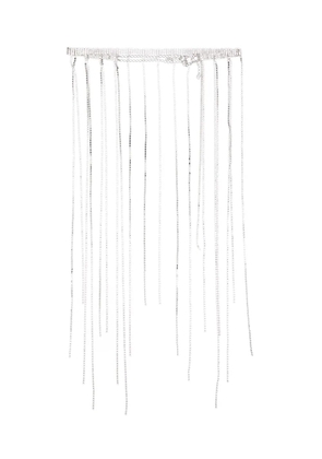 Loulou x Lit Appeal crystal-embellished drop belt - Silver