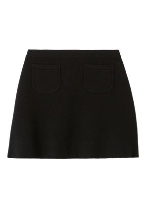 Claudie Pierlot A-line knitted mini skirt - Black
