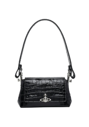 Vivienne Westwood small Hazel logo shoulder bag - Black