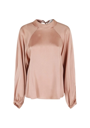 Semicouture Carmina tie neck blouse - Pink