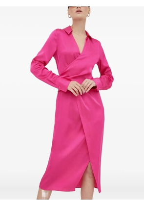 Day Birger Et Mikkelsen wrap long-sleeve midi dress - Pink