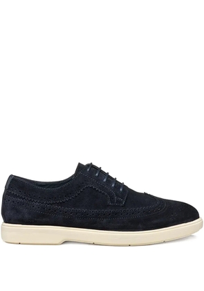 Geox leather derby shoes - Blue
