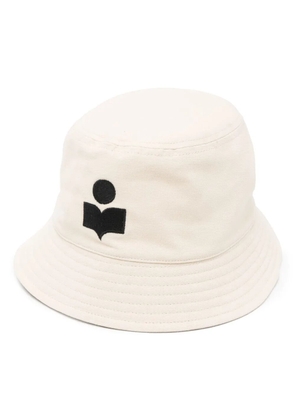 ISABEL MARANT Haley logo-embroidered bucket hat - Neutrals