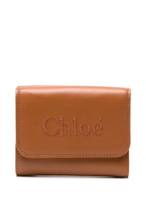 Chloé small Sense leather wallet - Brown