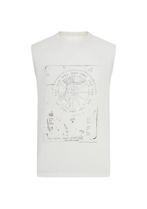 Rick Owens graphic print sleeveless T-shirt - Neutrals