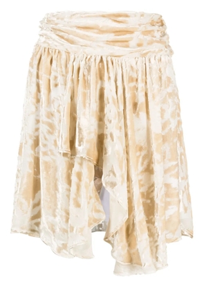 IRO Nepala asymmetric miniskirt - Neutrals