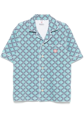 Casablanca monogram towelling shirt - Blue