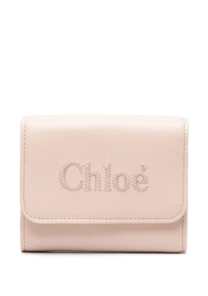 Chloé small Sense leather wallet - Pink