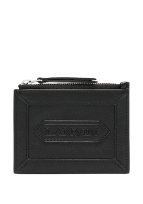 Lanvin logo-patch wallet - Black