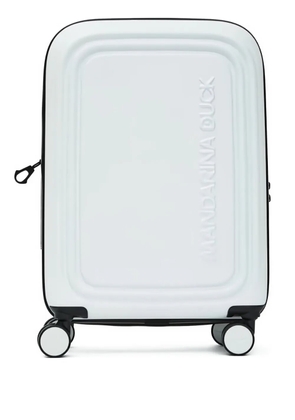 Mandarina Duck embossed logo suitcase - White
