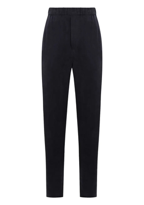 Giorgio Armani elasticated-waist tapered trousers - Blue