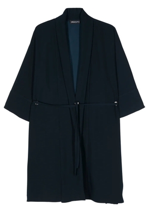 DRHOPE crepe belted coat - Blue