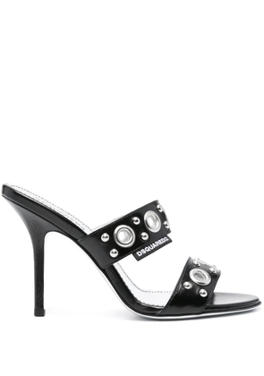 DSQUARED2 Gothic 100mm leather sandals - Black