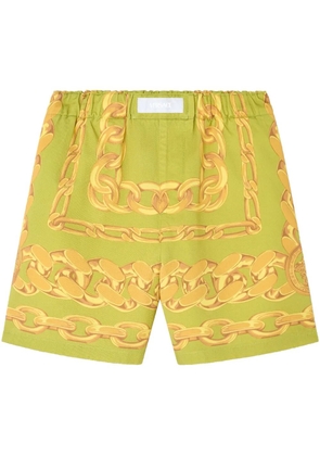 Versace Medusa Chains-print shorts - Green