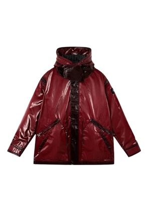 Stone Island prismatic-effect hooded coat - Red