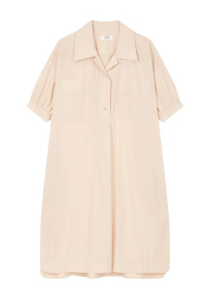 TOMBOY shirt-collar puff-sleeve dress - Neutrals