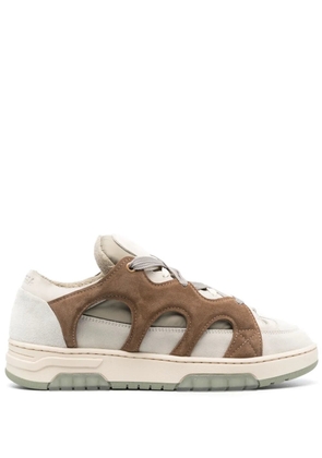 Paura panelled low-top sneakers - Neutrals