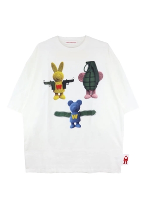 Walter Van Beirendonck printed T-shirt - White