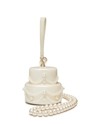 Simone Rocha pearl-embellished cake mini bag - Neutrals