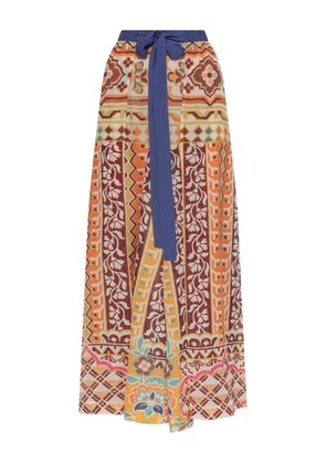 ETRO patterned tie-waist trousers - Neutrals