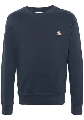 Maison Kitsuné fox-motif sweatshirt - Blue