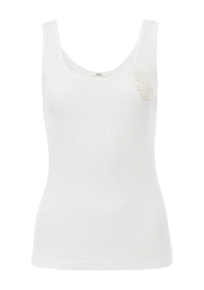 Chloé broderie-anglaise skirt - White