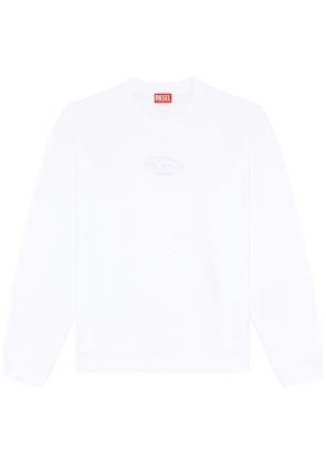 Diesel logo cut-out sweatshirt - White