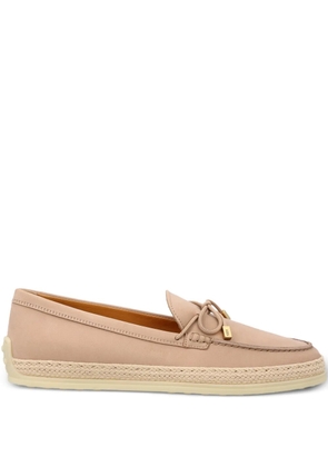 Tod's bow-detail loafers - Neutrals
