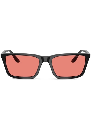 Emporio Armani rectangle-frame sunglasses - Black