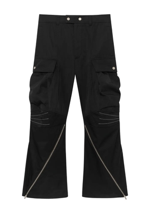 FFFPOSTALSERVICE zip-detail cotton cargo pants - Black